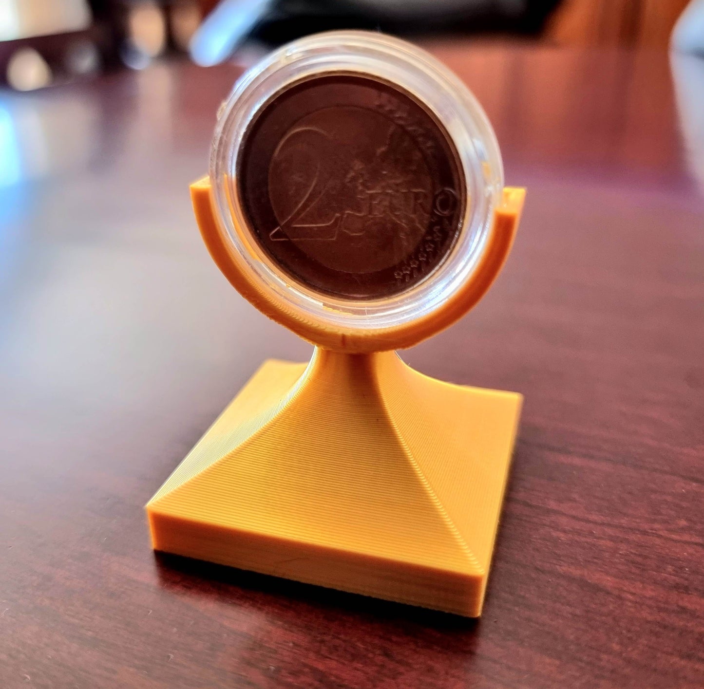 Premium 2 Euro Capsule Coin Stand Coin Holder Display Rack Coin Collection