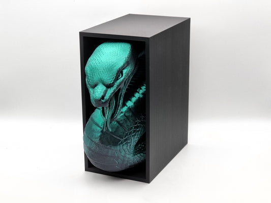 Slytherin-Inspired Green Snake Bookend – Bold & Magical Shelf Decor for Harry Potter Fans