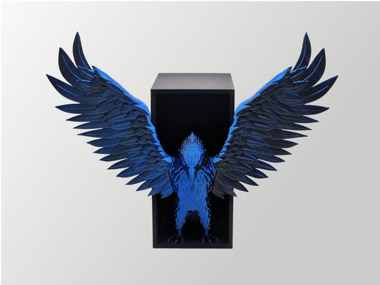 Ravenclaw-Inspired Blue Bird Bookend – Bold & Magical Shelf Decor for Harry Potter Fans