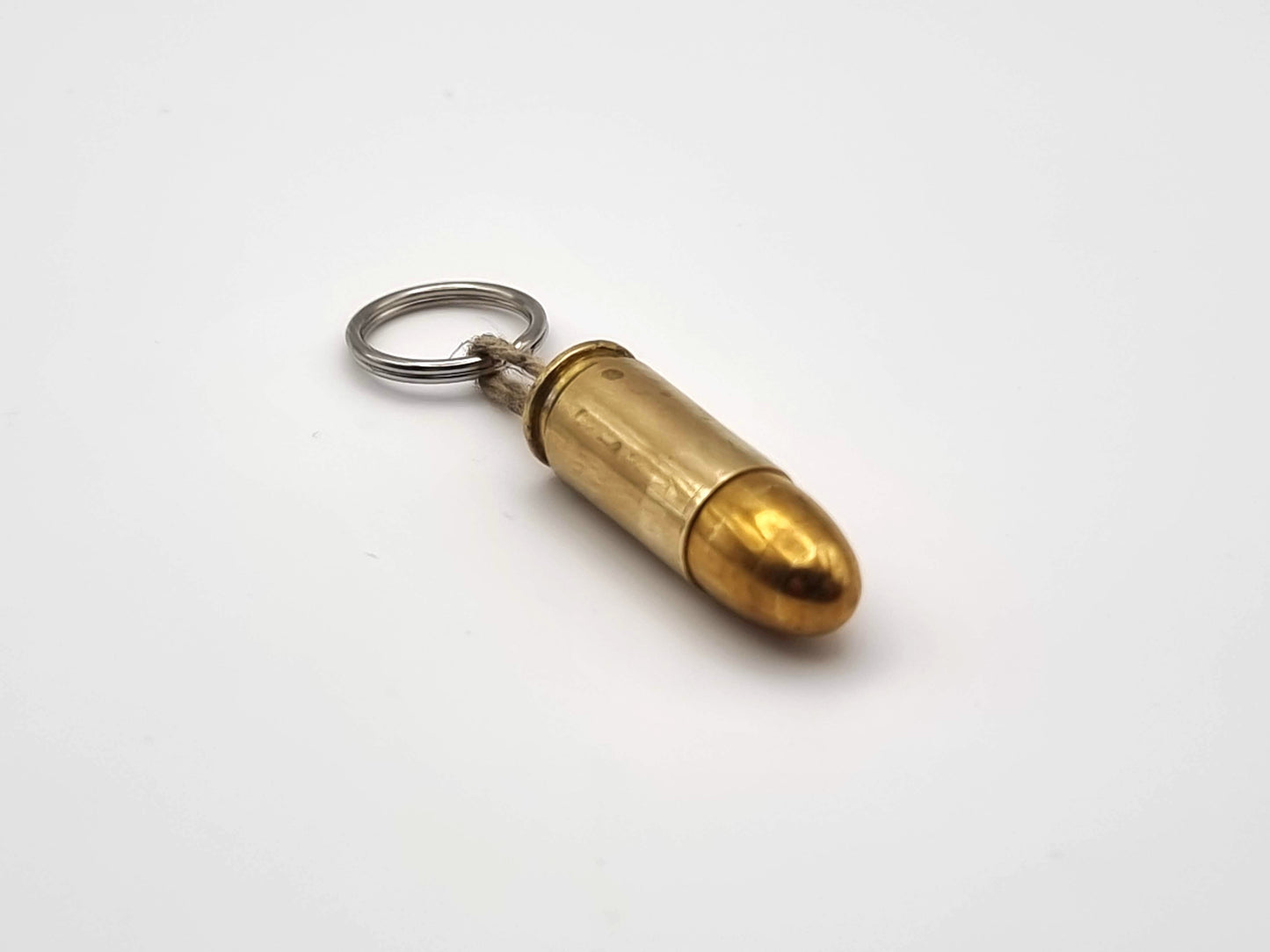 Handmade 9mm Luger Bullet Keychain – Unique Gift for Gun Enthusiasts