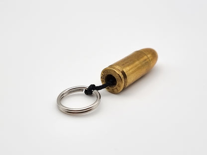 Handmade 9mm Luger Bullet Keychain – Unique Gift for Gun Enthusiasts