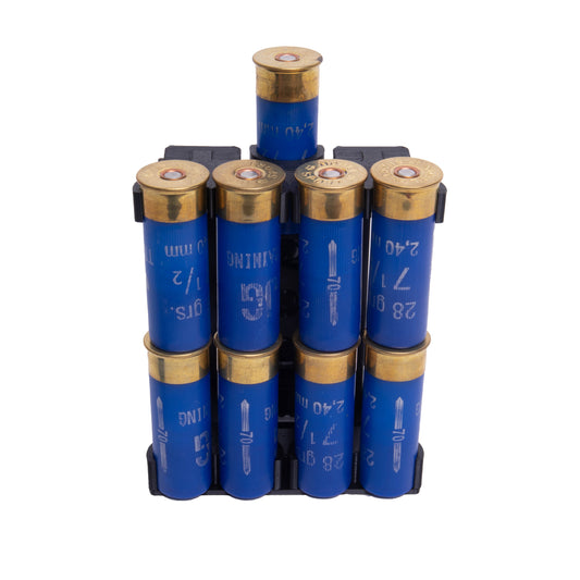 Portacartuchos para escopeta IPSC, 8+1 cartuchos Tek-Lok de cuatro cargas, calibre 12 V3